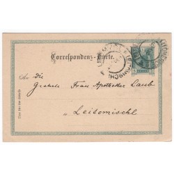 P 130 - 5 H dunkelgrün, Ganzsachen - Postkarten, 1900, Leitomischl, poštový lístok, ʘ, Rakúsko Uhorsko