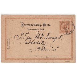 P 75 - 2 Kr braun, Ganzsachen - Postkarten, 1890, Brno, poštový lístok, ʘ, Rakúsko Uhorsko