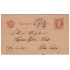 P 25 - 2 Kr braun, Ganzsachen - Postkarten, 1876 / 1882, Eulau, poštový lístok, ʘ, Rakúsko Uhorsko