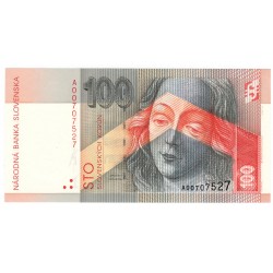 100 Sk 1996 A, Madona Majstra Pavla, náhradná séria, Slovenská republika, UNC