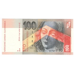 100 Sk 2001 U, Madona Majstra Pavla, Slovenská republika, UNC