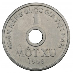 1 xu 1958, North Vietnam 1955 - 1976, Severný Vietnam