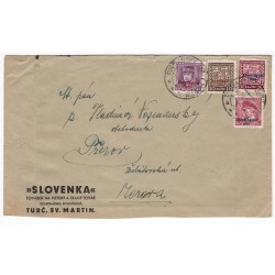 1939 - Slovenka, Turčiansky Svätý Martin, Přerov, celistvosť, Slovenský štát