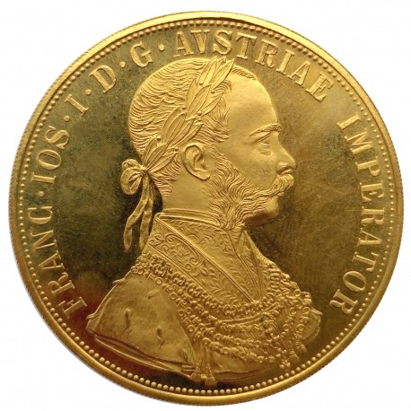 1915 investičný 4 dukát, František Jozef I., novorazba, Viedeň, Rakúsko (4)