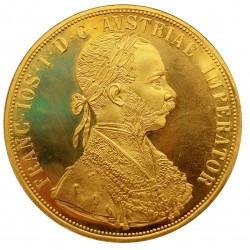 1915 investičný 4 dukát, František Jozef I., novorazba, Viedeň, Rakúsko (3)