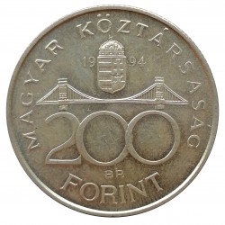 200 forint 1994 BP., Deák Ferenc, Ag, Maďarsko
