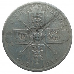 1 florin 1921, George V., striebro, Great Britain