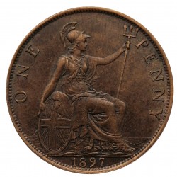 1 penny 1897, Victoria, Great Britain