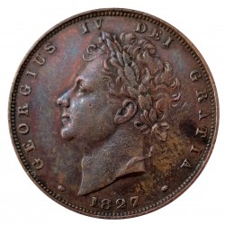 1 farthing 1827, George IV., Great Britain