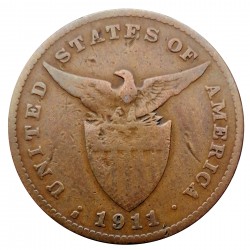 1 centavo 1911 S, USA, Filipíny, Philippines