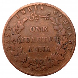 1/4 anna 1858, East India Company, India - British
