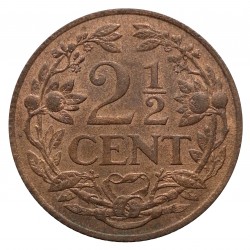 2 1/2 cent 1941, Wilhelmina I., Holandsko