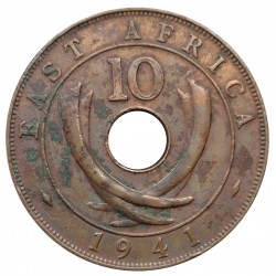 10 cents 1941 I, George VI., East Africa
