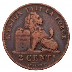 2 centimes 1905, Leopold II., Belges, Belgicko