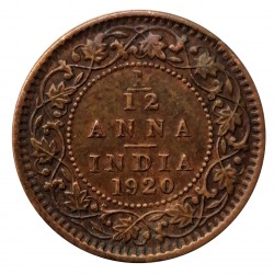 1/12 anna 1920, George V., India - British