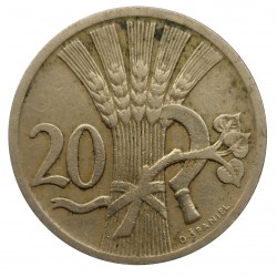 20 halier 1930, O. Španiel, Československo (1918 - 1939)