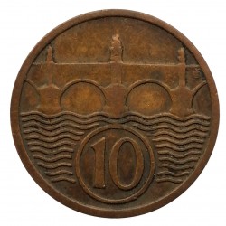 10 halier 1933, O. Španiel, Československo (1918 - 1939)
