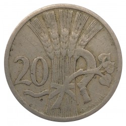20 halier 1924, O. Španiel, Československo (1918 - 1939)