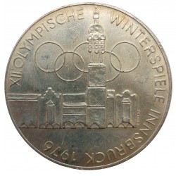 100 Schilling 1975, XII. Olympische Winterspiele - Innsbruck, Rakúsko