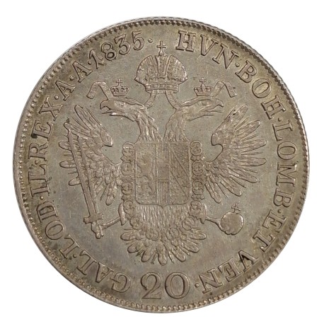 20 Kr 1835 C - František II. Rakúsko Uhorsko