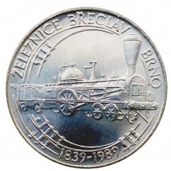 50 Kčs 1989, Železnice Břeclav - Brno, Československo (1960 - 1990)