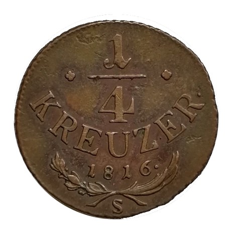 1/4 Kr 1816 S - František II. Rakúsko Uhorsko