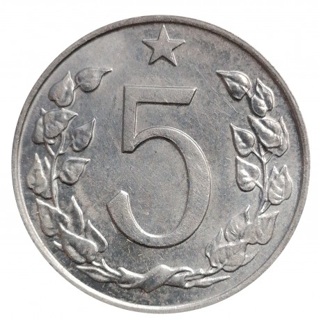 5 halier 1972, Československo 1960 - 1990