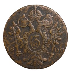 3 Kr 1800 G - František II. Rakúsko Uhorsko