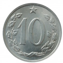 10 halier 1970, Československo 1960 - 1990