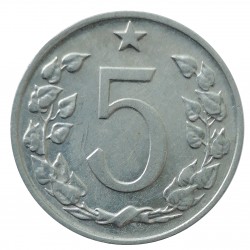 5 halier 1975, Československo 1960 - 1990