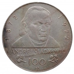 1972 Andrej Sládkovič, AR medaila, A. Peter, Z. Kolářský, Kremnica, BK, Československo