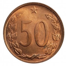 50 halier, 1970, Československo 1960 - 1990