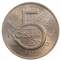 5 koruna 1968, Československo 1960 - 1990