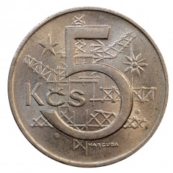 5 koruna 1975, Československo 1960 - 1990