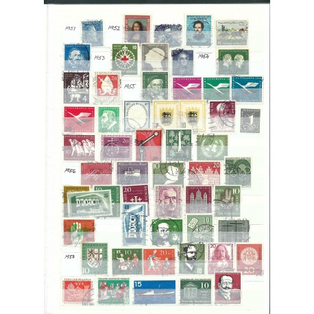 1951 - 1983 Nemecko (SRN), výber poštových známok a aršíkov, album A4, 16 plných strán, ʘ, **