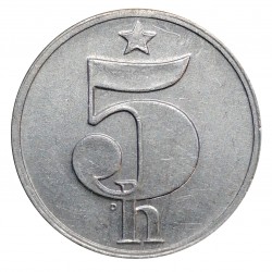 5 halier 1978, Československo 1960 - 1990