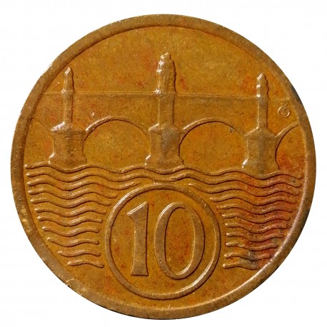 10 halier 1928, O. Španiel, Československo (1918 - 1939)