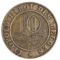 10 centimes 1894, Leopold II., Francúzsko
