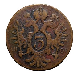 3 Kr 1800 E - František II. Rakúsko Uhorsko