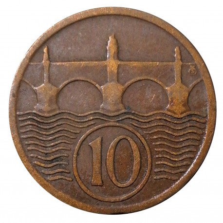 10 halier 1932, O. Španiel, Československo (1918 - 1939)