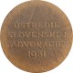 Ústredie slovenskej advokácie, 1981, J. V. Hampl, AE medaila, Československo