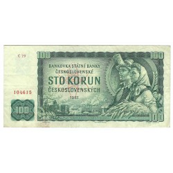 100 Kčs 1961, C 79, bankovka, Československo, VG