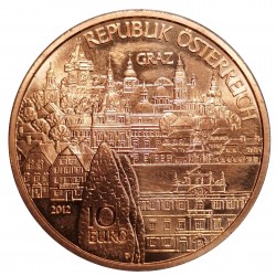 10 €, 2012, GRAZ - Štajersko, Rakúsko