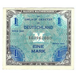 1 mark, 1944, ein mark, Nemecko, VG