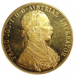1915 investičný 4 dukát, František Jozef I., novorazba, Viedeň, Rakúsko (6)