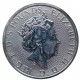 5 pounds, 2018, 2oz, fine silver 9999, Black Bull of Clarence 2018, PROOF, investičná minca