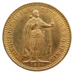 1896 - 10 koruna, KB, František Jozef I., Kremnica, Rakúsko - Uhorsko