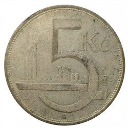 5 koruna 1929, O. Guttfreund, Československo (1918 - 1939)