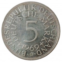 1969 G - 5 mark, BK, Ag, BRD, Nemecko