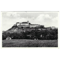 1937 - Mukačevo, Hrad, čiernobiela fotopohľadnica, Československo